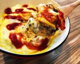 レンジで簡単！とろけるカレーオムライス作り方4写真