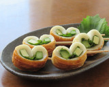 ちくわときゅうりの青じそチーズ巻き作り方3写真