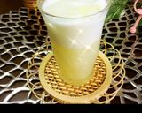 カルピス完熟白桃牛乳水割りジュース作り方19写真