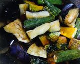 ♪今旬の野菜❗️茄子オクラかぼちゃ煮浸し作り方6写真