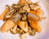 サーモンときのこのバター醤油炒め作り方7写真