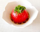 超簡単♡トマトの胡麻ポン♪作り方2写真