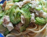ゴーヤのパスタ☆柚子胡椒風味作り方4写真