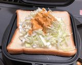 卵とキャベツのホットサンド作り方3写真