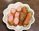 お弁当に 赤ウインナーの磯辺揚げ作り方4写真