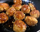 揚げない黒酢あんの肉団子作り方3写真