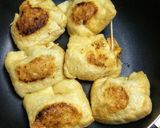 油揚げの玉ねぎツナチーズ包み焼き作り方3写真
