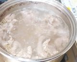 牛スジと豆腐のピリ辛味噌スープ作り方1写真