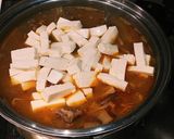 牛スジと豆腐のピリ辛味噌スープ作り方12写真