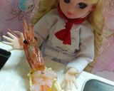 リカちゃんサイズ♡甘海老の舟盛りꕤ*.ﾟ作り方3写真