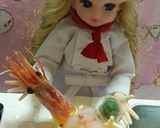 リカちゃんサイズ♡甘海老の舟盛りꕤ*.ﾟ作り方4写真