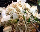 野菜炒め キムチ入り ガチ盛り大皿料理作り方7写真