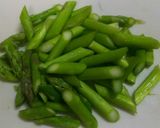 アスパラとベーコンのカレーコンソメスープ作り方1写真