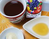 柿酢と葡萄と寒天のヨーグルトソース添え作り方2写真