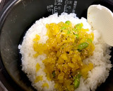 混ぜるだけ たくあんと枝豆の混ぜ込みご飯作り方5写真