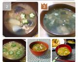 オクラみょうが豆腐のお味噌汁作り方6写真