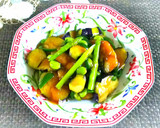 鯖と茄子とアスパラのオイスターソース作り方4写真
