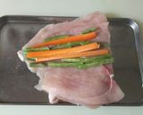 彩り野菜のチキンロール作り方1写真
