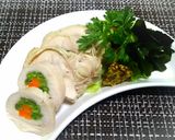 彩り野菜のチキンロール作り方7写真