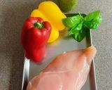 鶏むね肉のグリルバジルソース作り方1写真