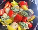 鶏むね肉のグリルバジルソース作り方8写真