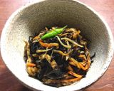 ひじきと夏野菜、ドライトマトの煮物作り方7写真