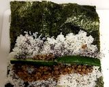 朝食用♪見た目は気にしない♪納豆巻き風作り方5写真