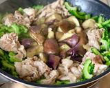【ゴーヤ豚茄子のにんにく味噌炒め】※苦瓜作り方8写真