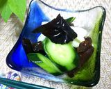 胡瓜と木耳とセロリの酢の物作り方5写真