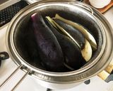 蒸し茄子ソースの素麺作り方2写真