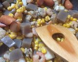 コーンと蒟蒻のバター醤油いため作り方3写真