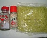 具なしのシンプル焼きそば（塩味）作り方1写真