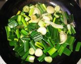 長葱の炒め煮作り方1写真