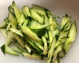 豆腐にバンバンジー。作り方1写真