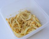 おでかけのお弁当に♪ワンハンドかつ丼作り方4写真