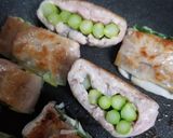 春巻き皮で簡単肉巻き作り方1写真
