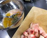 桃たっぷりのぜいたく冷製パスタ作り方3写真
