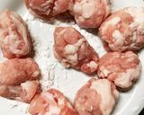 全てレンジ豚こま団子なす回鍋肉風作り方1写真