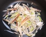 豚肉とねぎの黒酢炒め作り方4写真
