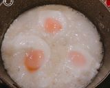 米粉を使ったとろーり餡の、玉子餅入りお粥作り方7写真