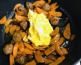 柿酢のミートボール丼作り方8写真