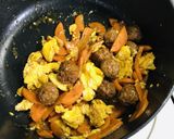 柿酢のミートボール丼作り方9写真