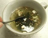 焦がしにんにくわかめスープ作り方5写真