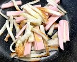チクワと魚肉ソーセージ ソース炒め作り方2写真