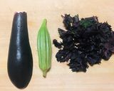 即席☆茄子とオクラの赤じそ漬け作り方1写真