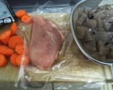 鳥の胸肉オリーブオイル煮込み作り方1写真