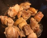 台湾風鶏肉とバジルの照り煮作り方2写真