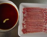 豚薄切り肉の生姜焼き（お弁当にも適）作り方1写真