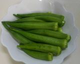 おくらと山芋の梅おかか和え作り方1写真