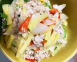 じゃがいもひき肉のレンジだけ青椒肉絲丼作り方9写真